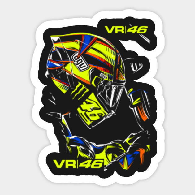 Valentino Rossi Vr46 Sticker TeePublic
